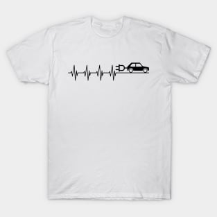 Electric Car Heartbeat T-Shirt